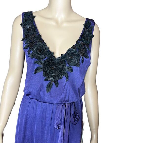 NWT 2B.Rych sleeveless purple dress flowers - Picture 2 of 10